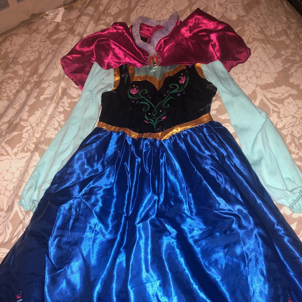 Anna Frozen Disney costume girls 9/10